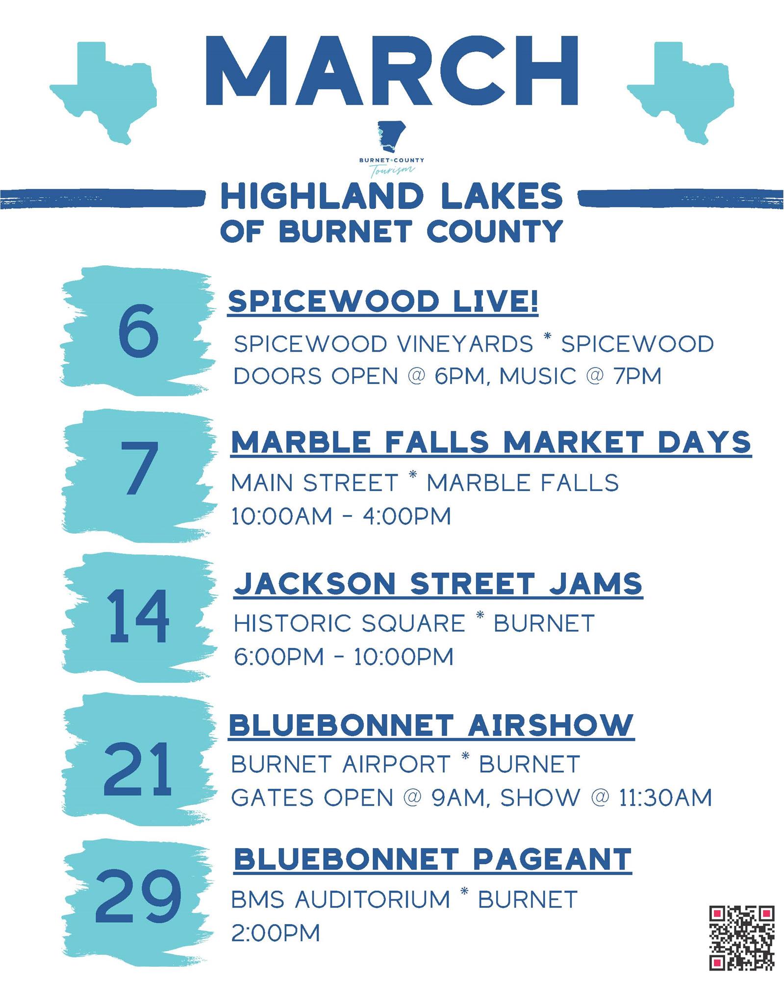 A link to the March Events flyer pdf.